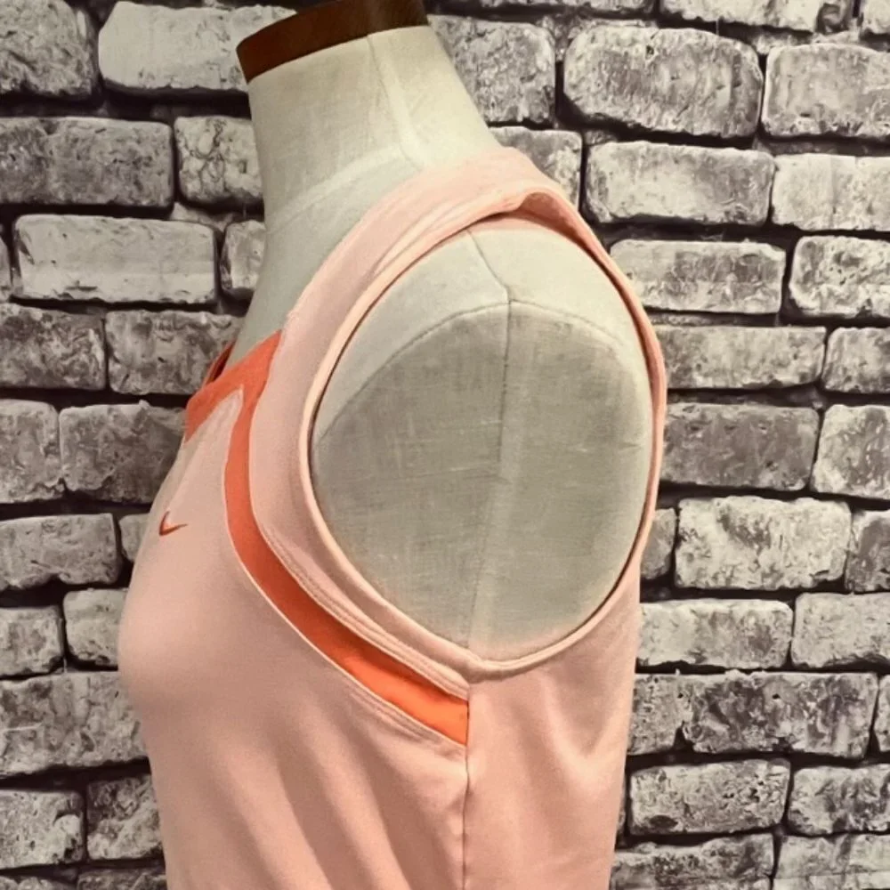 Nike Dri-Fit Pink & Peach Spaghetti Strap Top Size Large